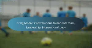 Read more about the article Craig Moore: Contributions to national team, Leadership, International caps
