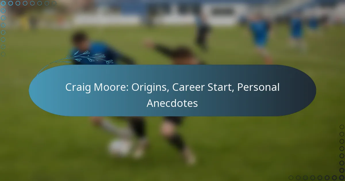 Read more about the article Craig Moore: Origins, Career Start, Personal Anecdotes